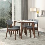 Dark Grey Fabric Solid Back Side Chair (Set Of 2) - Image 2