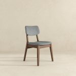 Dark Grey Fabric Solid Back Side Chair (Set Of 2) - Image 4