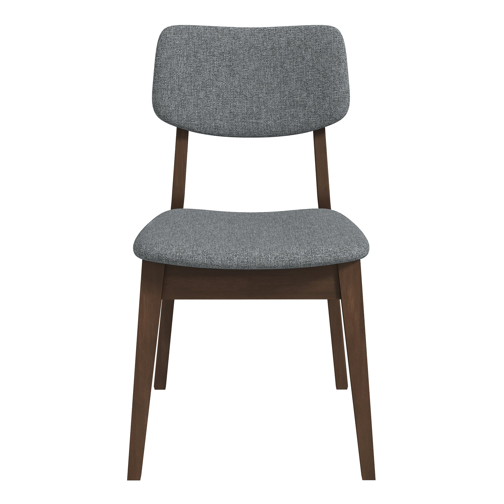 Dark Grey Fabric Solid Back Side Chair (Set Of 2) Dark Grey Fabric Solid Back Side Chair (Set Of 2)