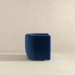Delaney  Dark Blue Velvet Swivel Chair - Image 4