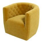 Delaney Swivel Chair (Gold Velvet) - Image 3