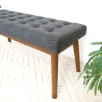 Delilah Modern Bench (Fabric) - Image 5