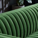 Dominic Channel Tufted Velvet Sofa - Image 5