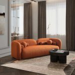 Donna Japandi Style Boucle Sofa - Image 2
