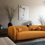 Donna Japandi Style Boucle Sofa - Image 2