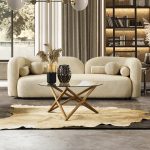 Donna Japandi Style Boucle Sofa - Image 2