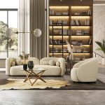 Donna Japandi Style Boucle Sofa - Image 3