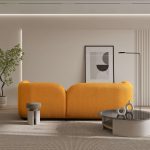 Donna Japandi Style Boucle Sofa - Image 4