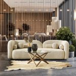 Donna Japandi Style Boucle Sofa - Image 4