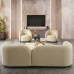 Donna Japandi Style Boucle Sofa - Image 5