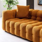 Eden Modern Tufted Chesterfield Boucle Fabric Sofa - Image 3