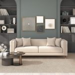 Edward Sofa (Light Cream Velvet) - Image 2
