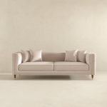 Edward Sofa (Light Cream Velvet) - Image 4