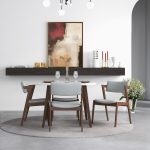 Edwin Light Gray Fabric Dining Chair (Set Of 2) - Image 5