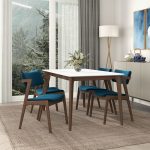 Edwin Teal Velvet Dining Chair (Set Of 2) - Image 2