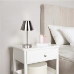 Elegance Rechargeable LED Table Lamp Brushed Nickel LED Touch Switch - Image 4
