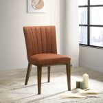 Elmwood Orange Fabric Dining Chair (Set Of 2) - Image 2