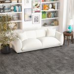Emma Mid Century Modern Luxury Cream Boucle Sofa - Image 4