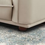 Emma Mid Century Modern Luxury Cream Leather Sofa - Image 2