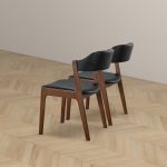 Enzo Black Leather Dining Chair (Set Of 2) - Image 5