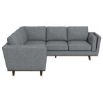 Erman  Pillow Back Corner Sofa In Dark Gray - Image 2