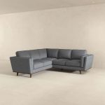 Erman  Pillow Back Corner Sofa In Dark Gray - Image 4