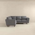 Erman  Pillow Back Corner Sofa In Dark Gray - Image 5