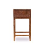 Gavin  25'' Solid Wood Genuine Leather Counter Stool - Image 2