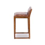 Gavin  25'' Solid Wood Genuine Leather Counter Stool - Image 3