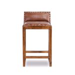 Gavin  25'' Solid Wood Genuine Leather Counter Stool - Image 4