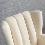 Gianna Tufted French Beige Boucle Armchair - Image 4