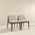 Grivelle Cream Fabric Dining Chair (Set Of 2) - Image 2