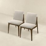 Grivelle Cream Fabric Dining Chair (Set Of 2) - Image 4
