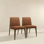 Grivelle Orange Fabric Dining Chair (Set Of 2) - Image 3