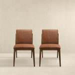 Grivelle Orange Fabric Dining Chair (Set Of 2) - Image 4