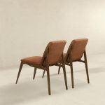 Grivelle Orange Fabric Dining Chair (Set Of 2) - Image 5