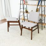 Gusto Fabric Dining Chair In Light Gray (Set Of 2) - Image 3
