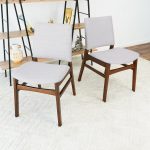 Gusto Fabric Dining Chair In Light Gray (Set Of 2) - Image 4