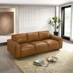 Hanky  Geniune Tan Leather Sofa - Image 2