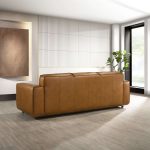 Hanky  Geniune Tan Leather Sofa - Image 3