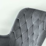 Hannah Mid Century Modern Rocking Chair In Dark Grey - Image 4