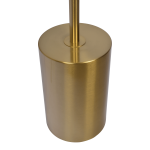 Harmony Brassed Gold Floor Lamp with Rotary Switch Triple Spots Metal Block Base - Image 4