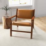 Hendrix Antique Tan Leather Arm Chair - Image 4