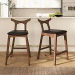 Hester Solid Wood Upholstered Square Bar Chair (Set Of 2) - Image 3