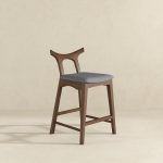 Hester Solid Wood Upholstered Square Bar Chair (Set Of 2) - Image 4