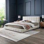 Hudson Ivory Boucle Queen Bed - Image 2