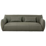 Hughes Olive Green Leather Sofa - Image 5