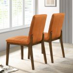 Ines Burnt Orange Velvet Dining Chair (Set Of 2) - Image 2