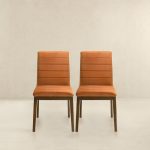 Ines Burnt Orange Velvet Dining Chair (Set Of 2) - Image 4