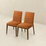 Ines Burnt Orange Velvet Dining Chair (Set Of 2) - Image 5